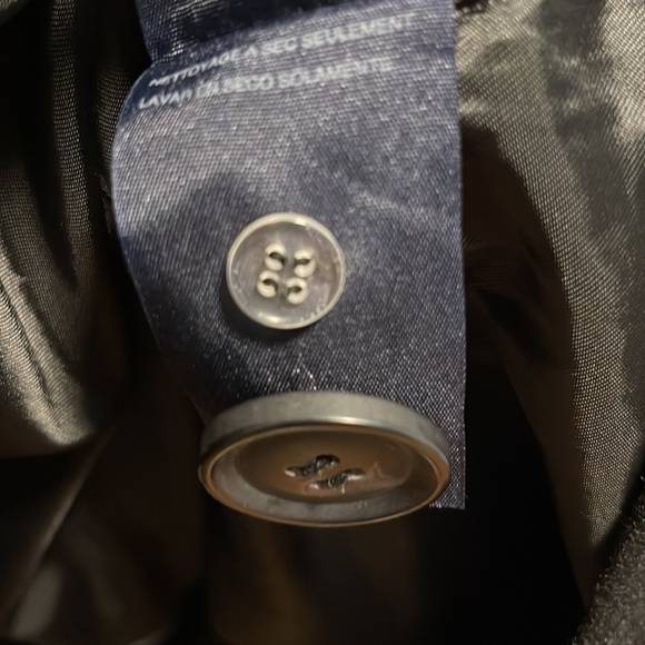 Tommy Hilfiger black button up pea coat size medium - Picture 9 of 12